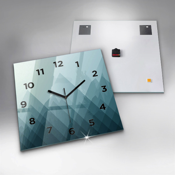 Square wall clock Geometric figures