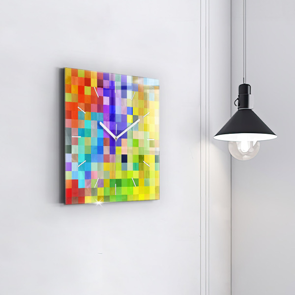 Square wall clock Composition of Squares