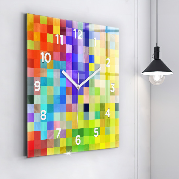 Square wall clock Composition of Squares