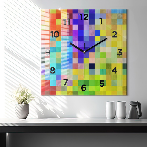 Square wall clock Composition of Squares