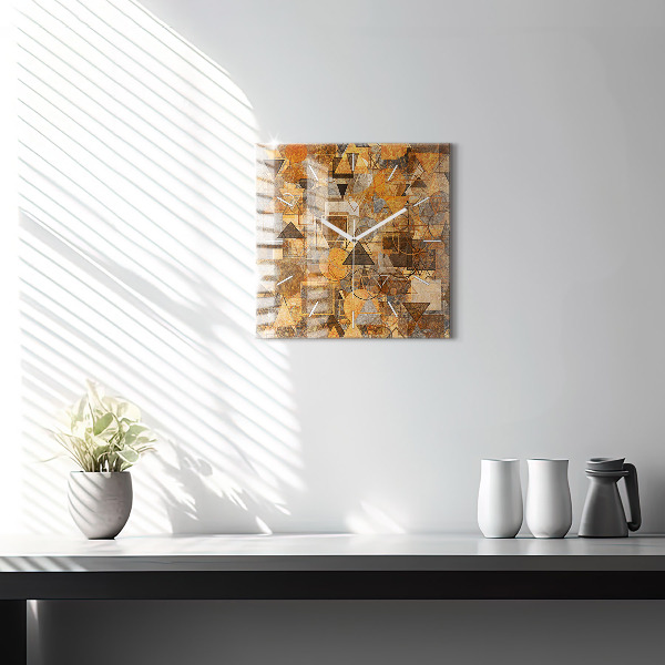 Square wall clock Geometric Shapes