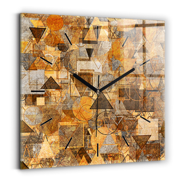Square wall clock Geometric Shapes