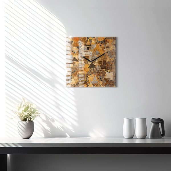 Square wall clock Geometric Shapes
