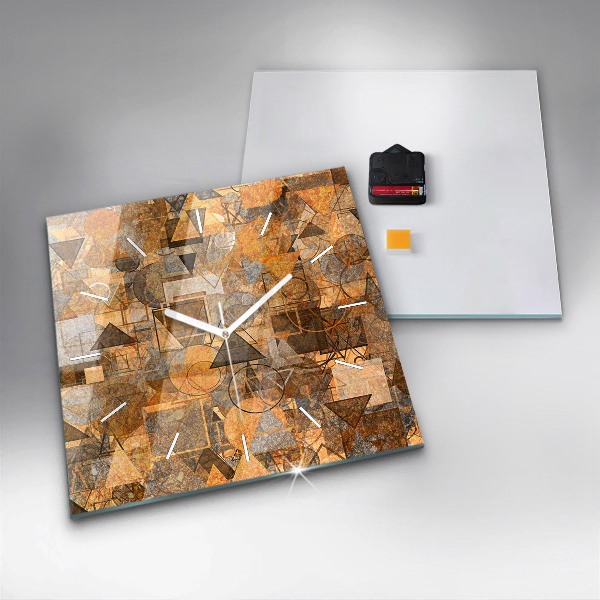 Square wall clock Geometric Shapes