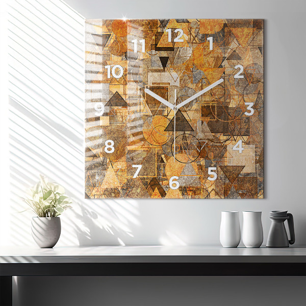 Square wall clock Geometric Shapes