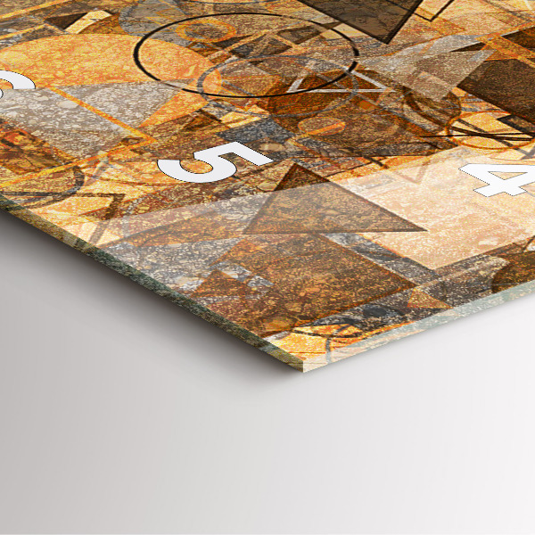 Square wall clock Geometric Shapes