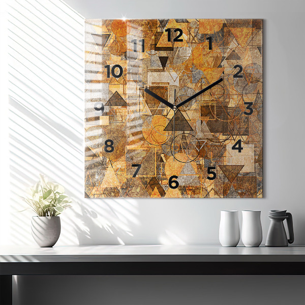 Square wall clock Geometric Shapes