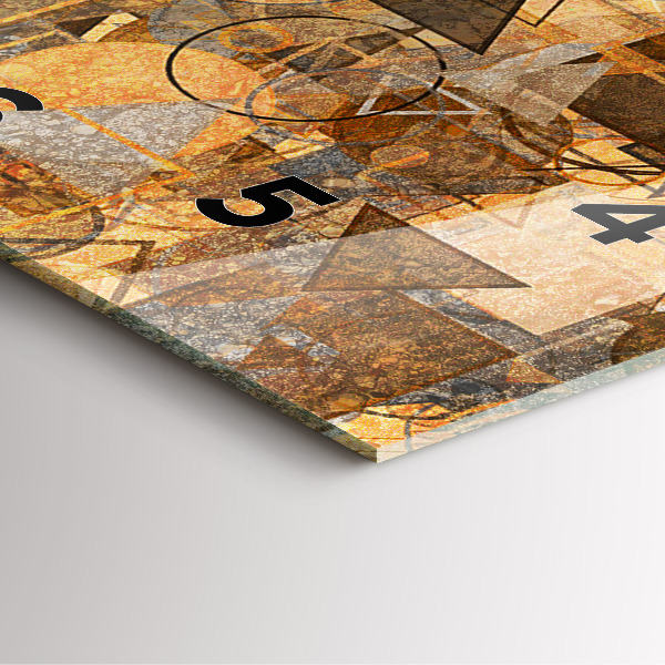 Square wall clock Geometric Shapes