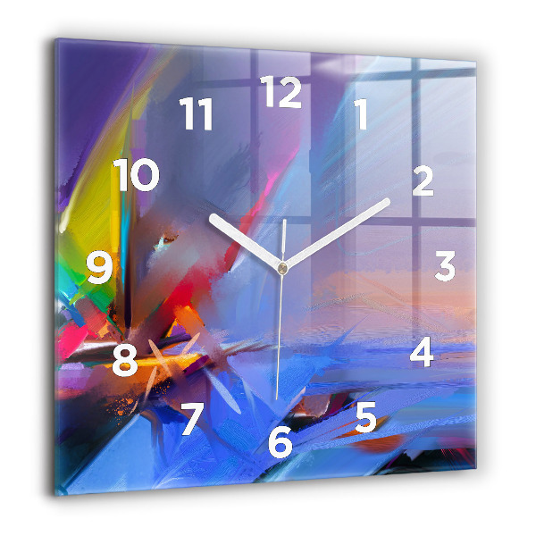 Square wall clock Seascape
