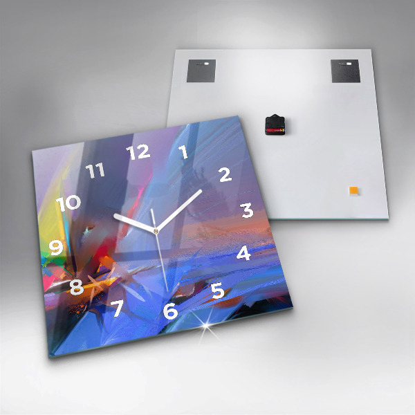 Square wall clock Seascape