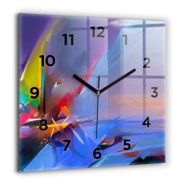 Square wall clock Seascape