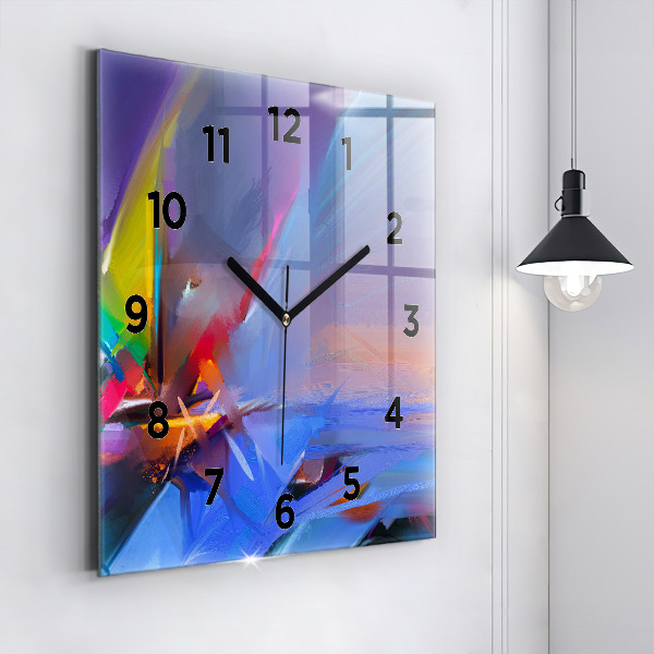 Square wall clock Seascape