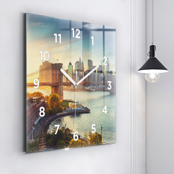 Square wall clock New York Manhattan