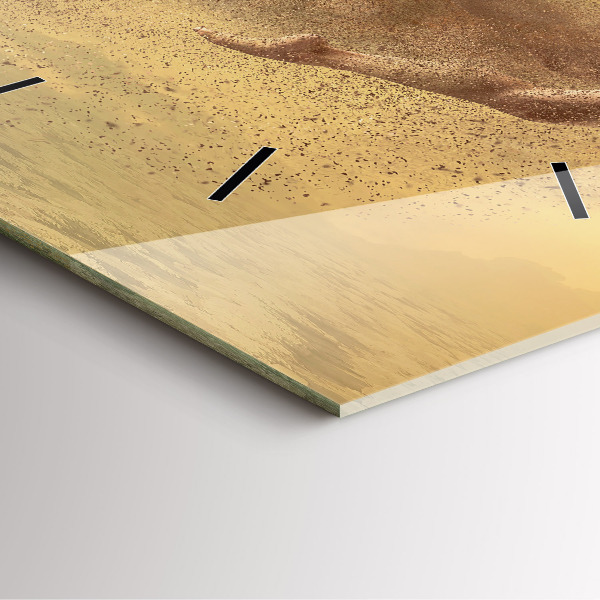 Square wall clock Woman in figure