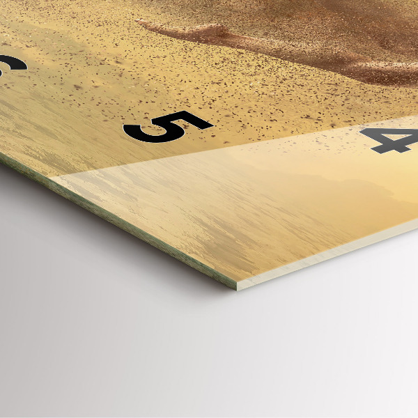 Square wall clock Woman in figure