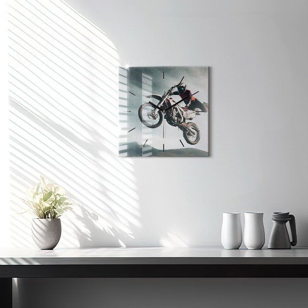 Square wall clock Motor Style Adrenaline