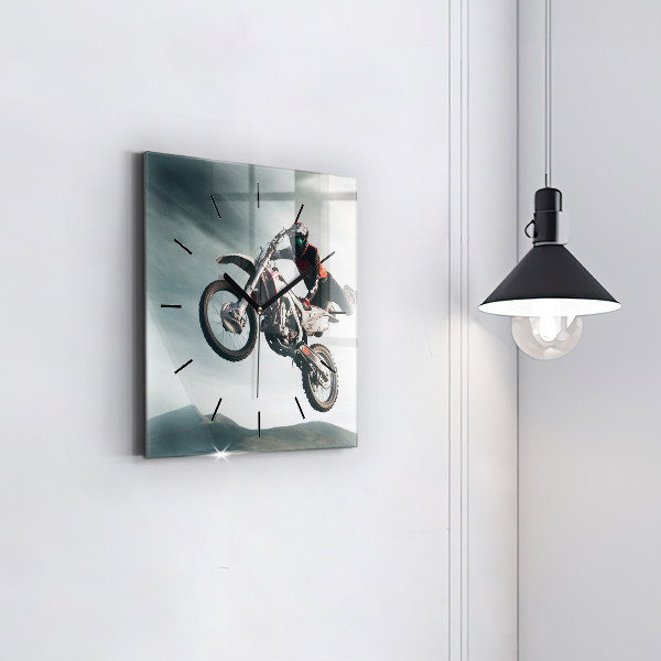 Square wall clock Motor Style Adrenaline
