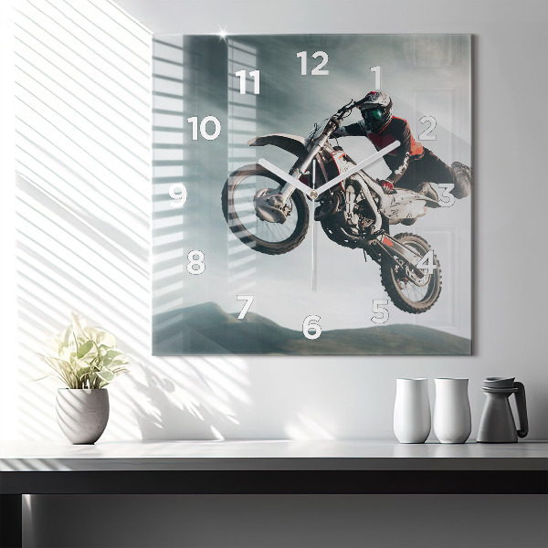 Square wall clock Motor Style Adrenaline