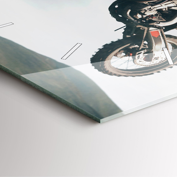 Square wall clock Motor Style Adrenaline