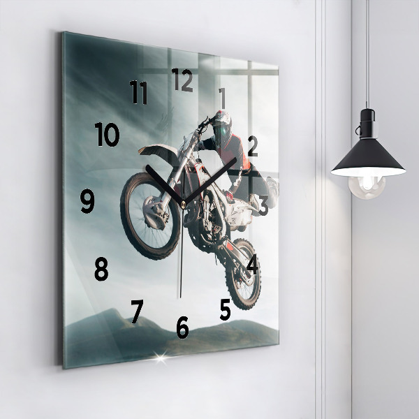 Square wall clock Motor Style Adrenaline