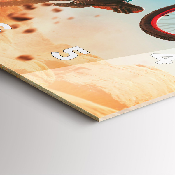 Square wall clock Stuntman and adrenaline