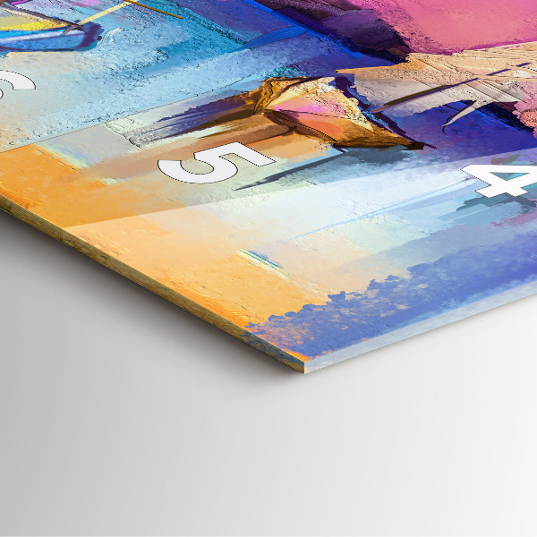 Square wall clock Seascape