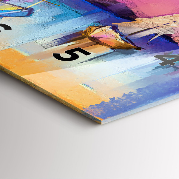 Square wall clock Seascape