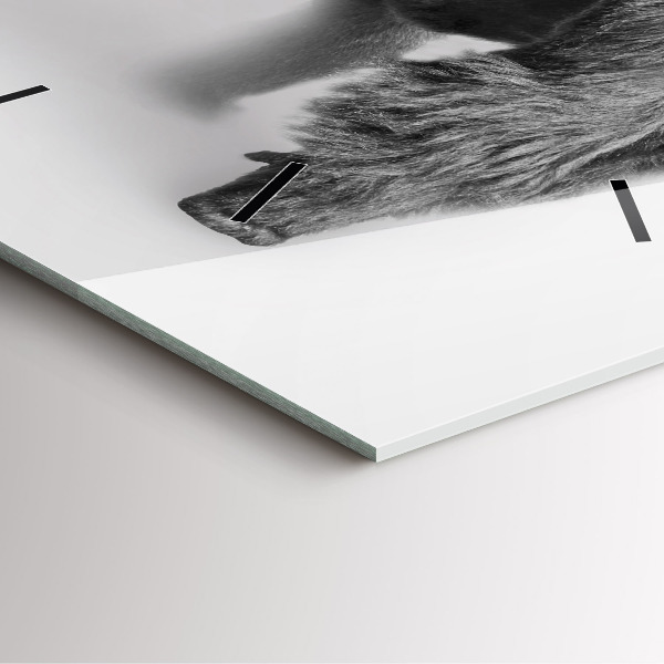 Square wall clock Animal Art Collection