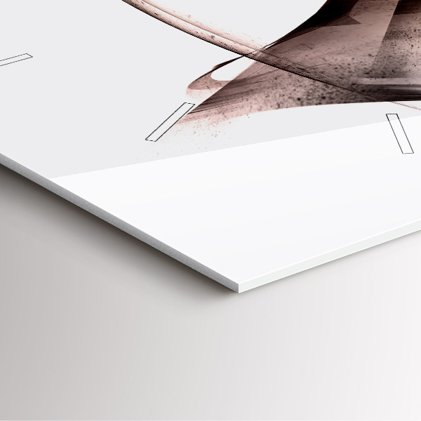 Square wall clock Painted Horse Profile