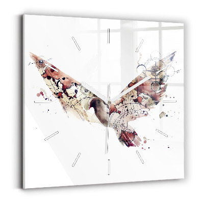 Square wall clock Abstract view