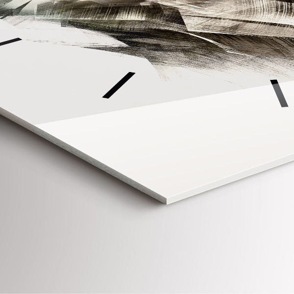 Square wall clock painted portrait of a tiger