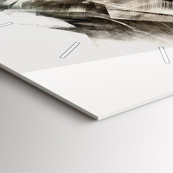 Square wall clock painted portrait of a tiger