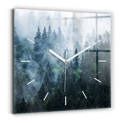 Square wall clock Misty Mountain Landscape