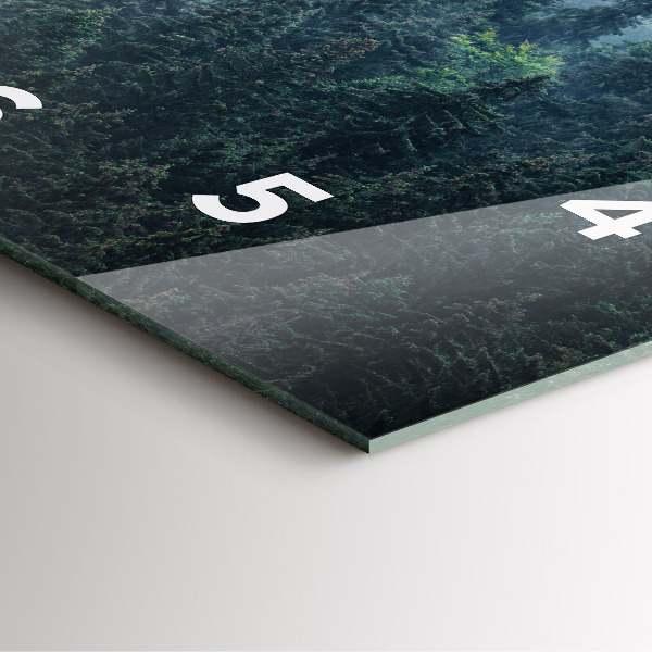 Square wall clock Misty Mountain Landscape