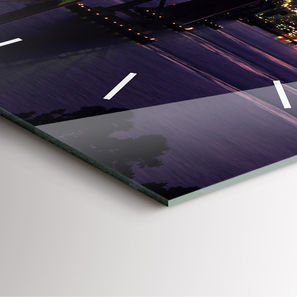 Square wall clock USA sunset