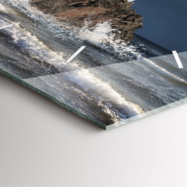 Square wall clock Lighthouse