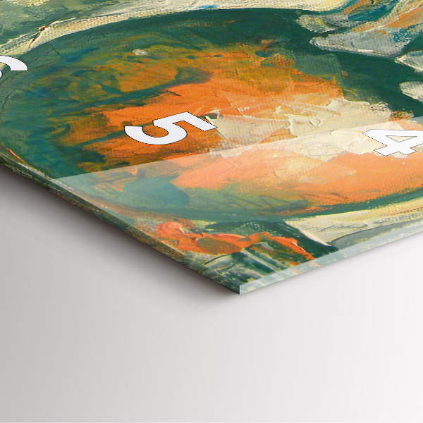 Square wall clock Painted elephant posture