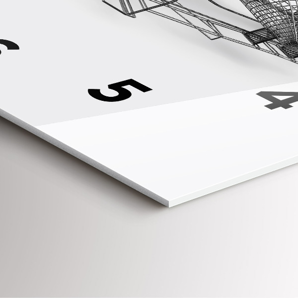 Square wall clock F1 car design