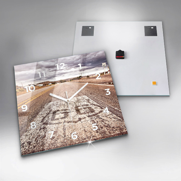 Square wall clock Route 66 USA