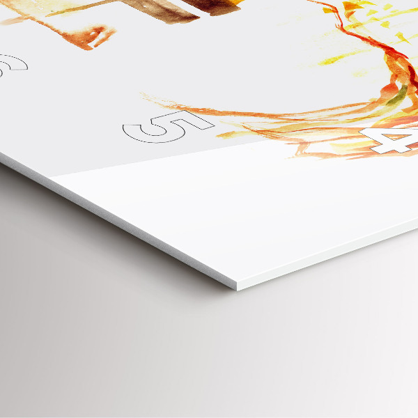 Square wall clock Autumn Landscape