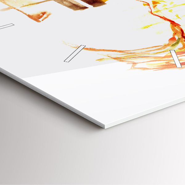 Square wall clock Autumn Landscape