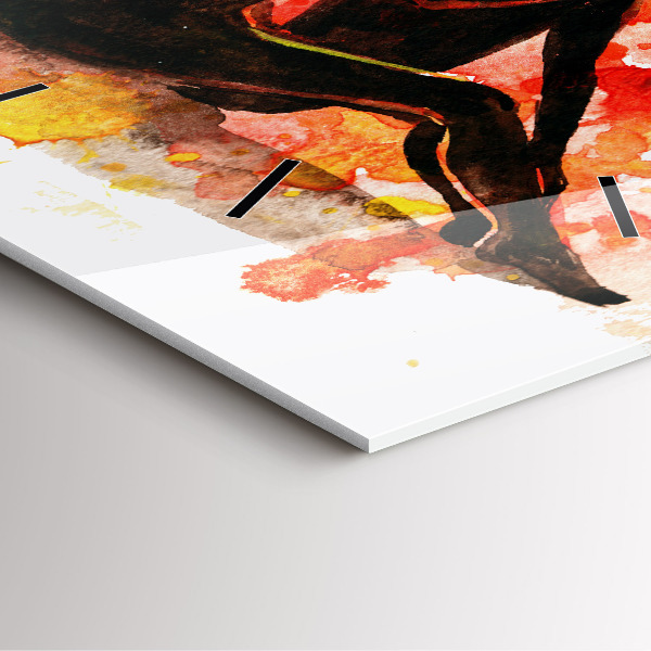 Square wall clock Love and a couple in love