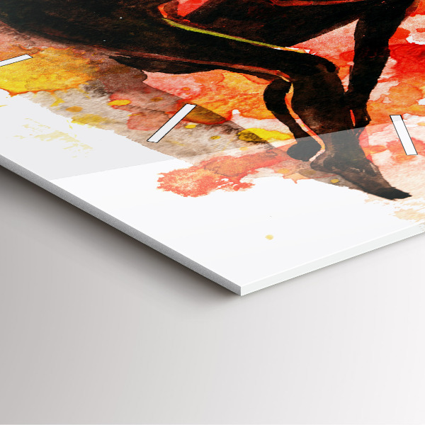 Square wall clock Love and a couple in love