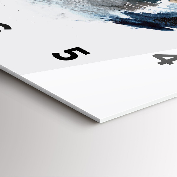 Square wall clock Captain with binoculars