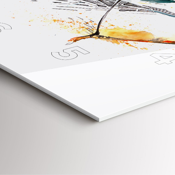 Square wall clock A warrior on the hunt