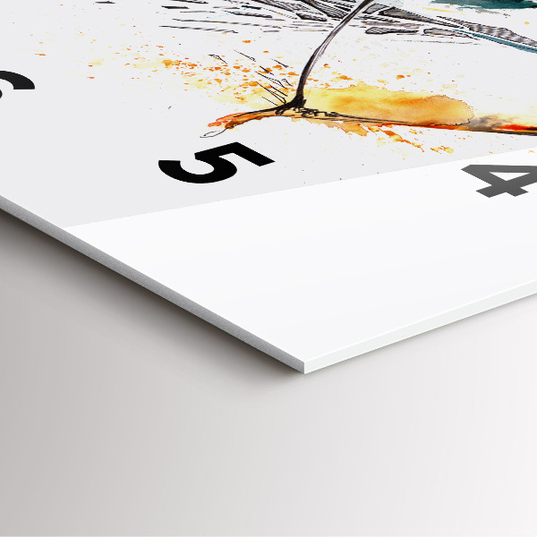 Square wall clock A warrior on the hunt