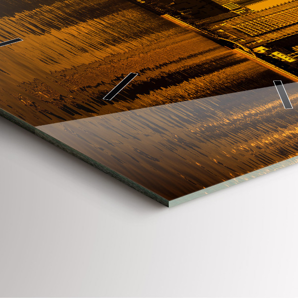 Square wall clock Zhujiang River China