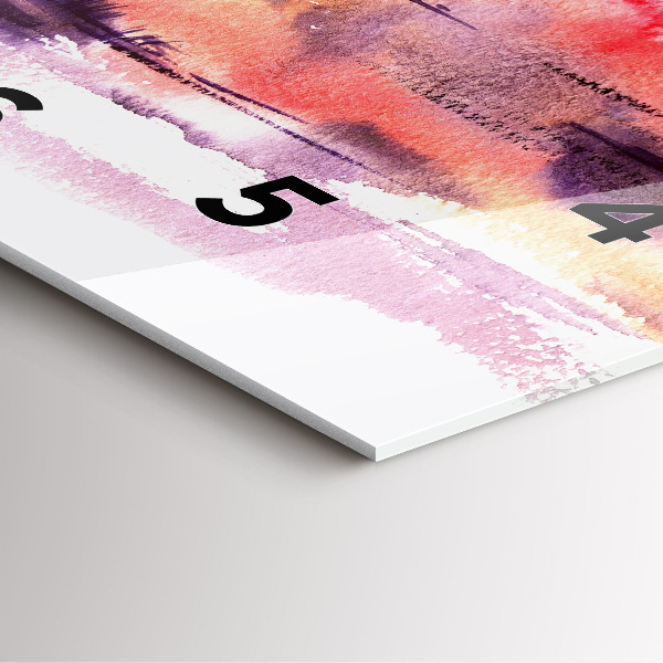 Square wall clock Tropical Landscape