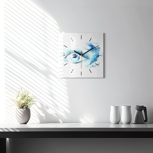 Square wall clock Sea Eye