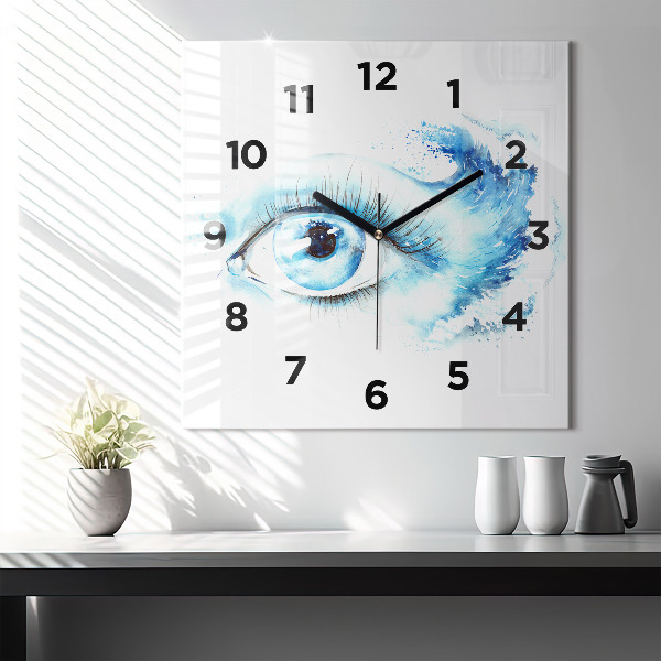 Square wall clock Sea Eye